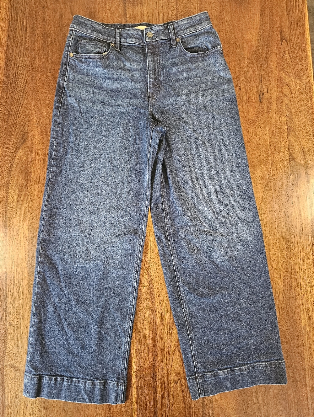 Maurice's Women's High Rise Wide Leg Jeans Size 12 Short